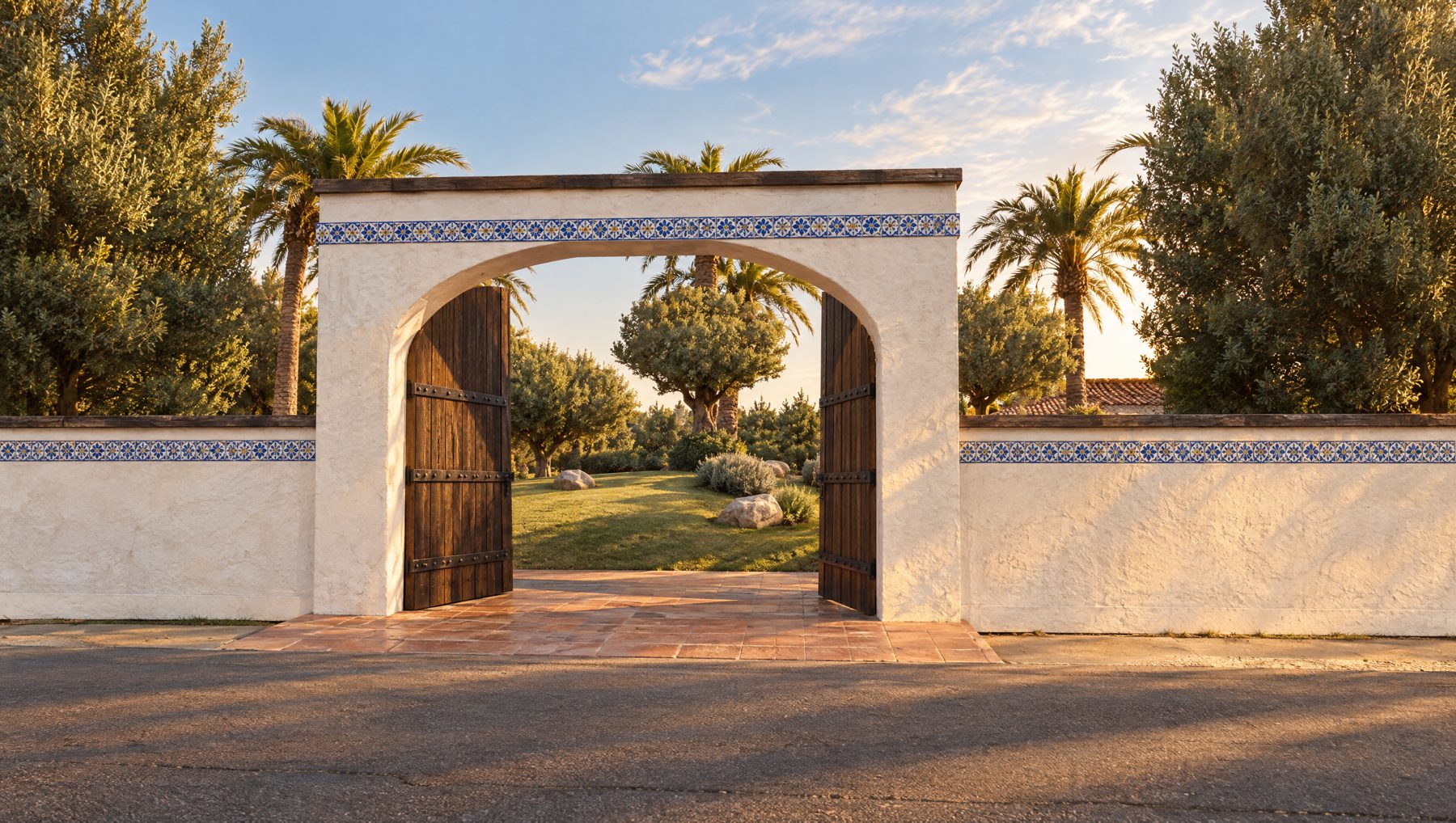 Entrance gate, photo-real concept image